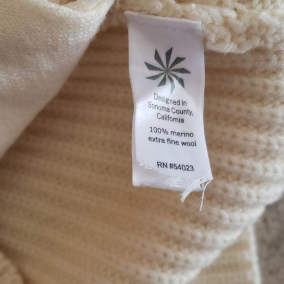 ATHLETA ASYMMETRIC SIDE ZIP SWEATER CREAM SWEATER ONLY - Picture 6 of 8